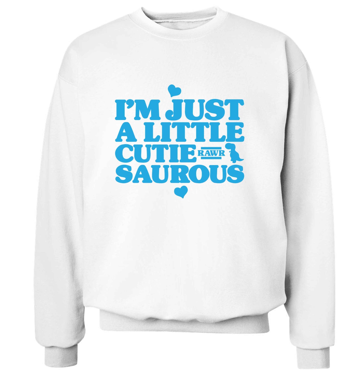 I'm just a little cutiesaurous adult's unisex white sweater 2XL