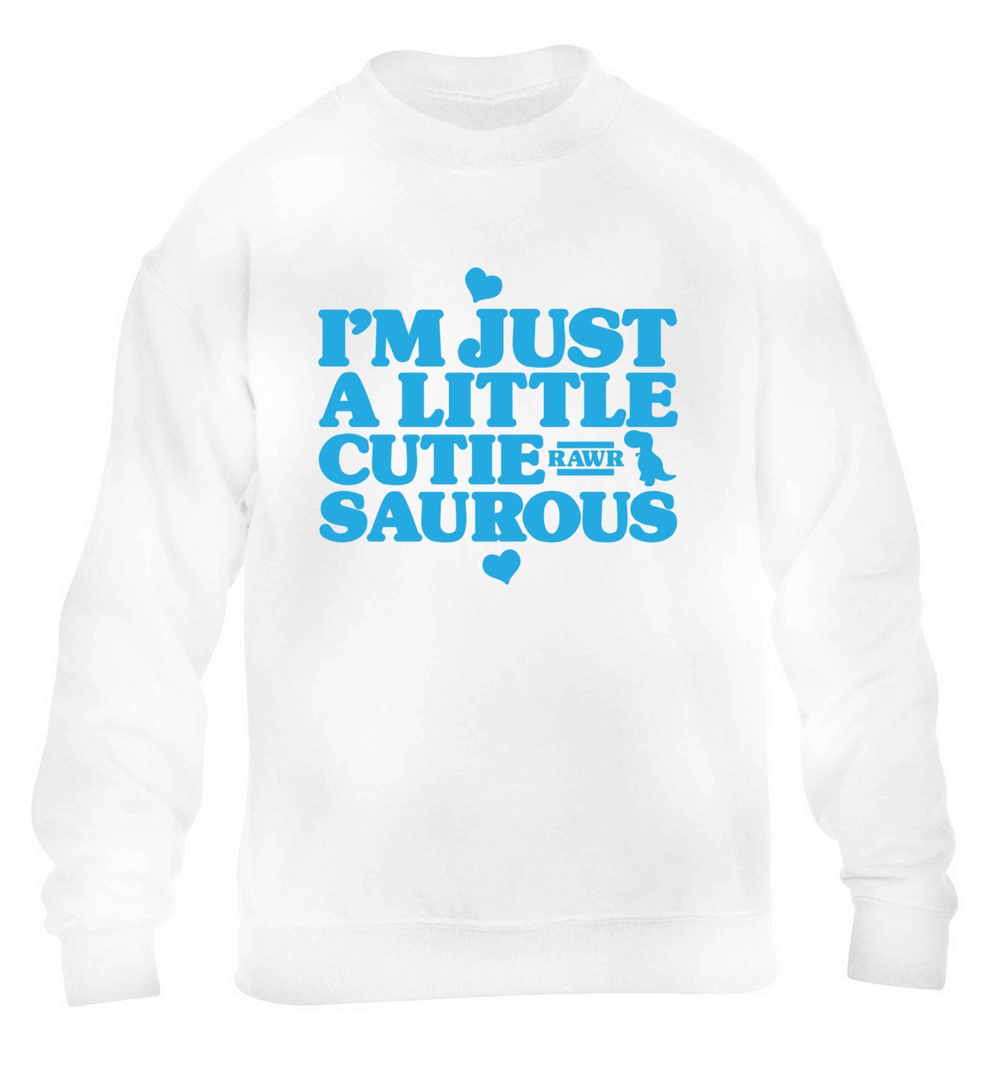 I'm just a little cutiesaurous children's white sweater 12-13 Years