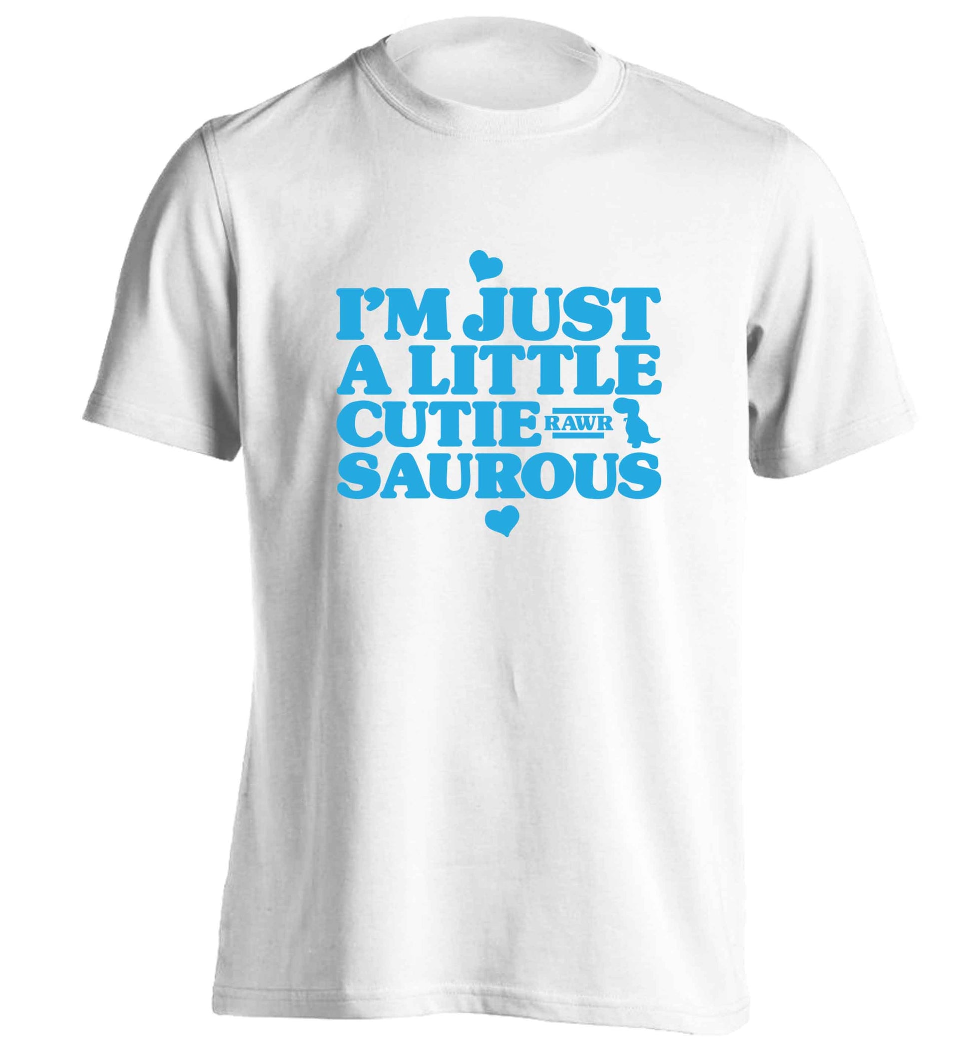 I'm just a little cutiesaurous adults unisex white Tshirt 2XL