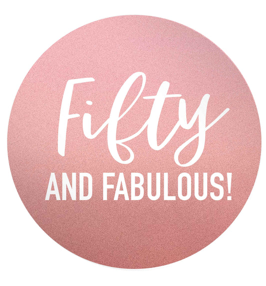 Fifty and fabulous 24 @ 45mm matt circle stickers