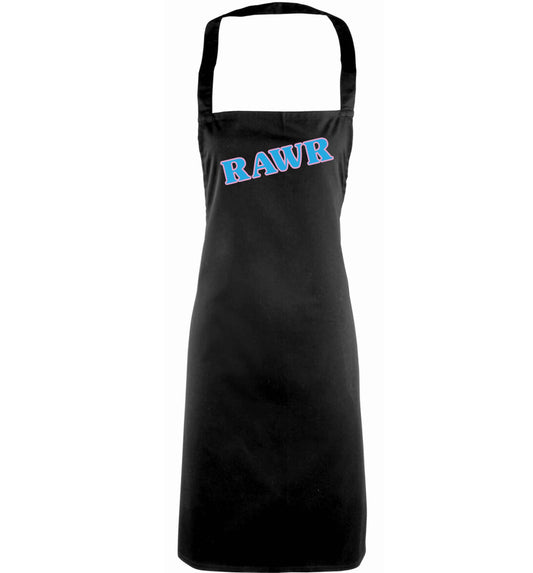 Rawr adults black apron