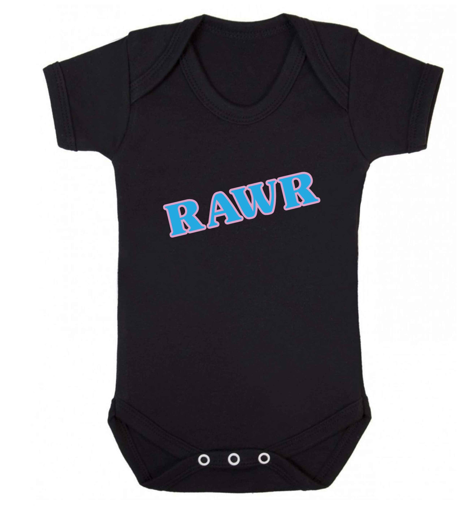 Rawr baby vest black 18-24 months