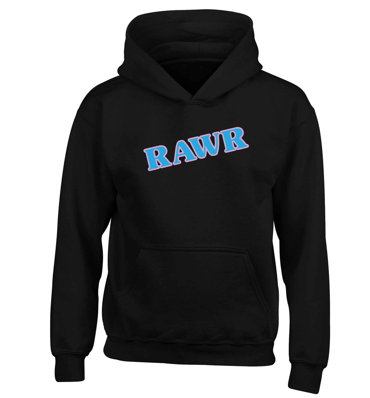 Rawr children's black hoodie 12-13 Years