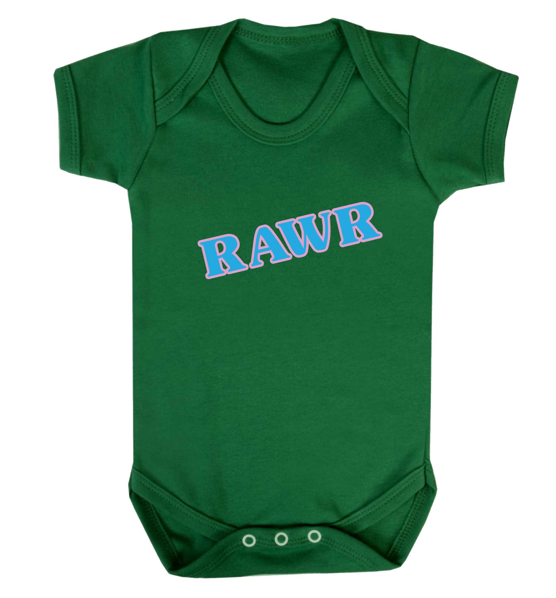 Rawr baby vest green 18-24 months