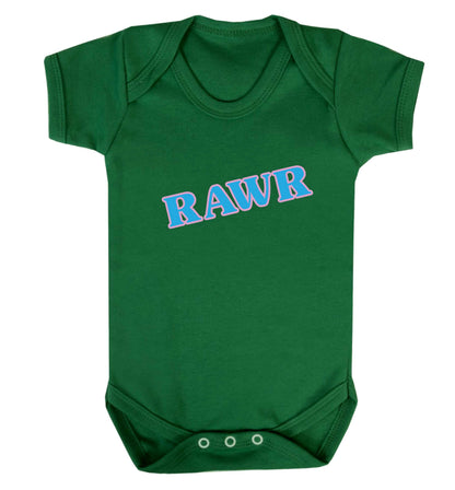 Rawr baby vest green 18-24 months