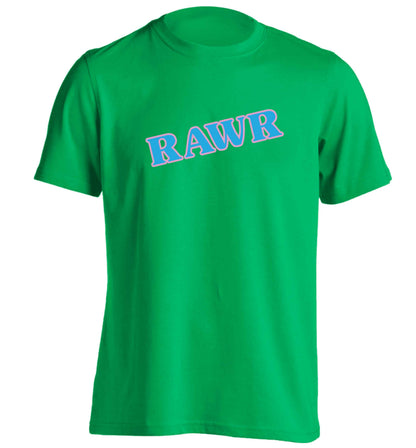 Rawr adults unisex green Tshirt 2XL