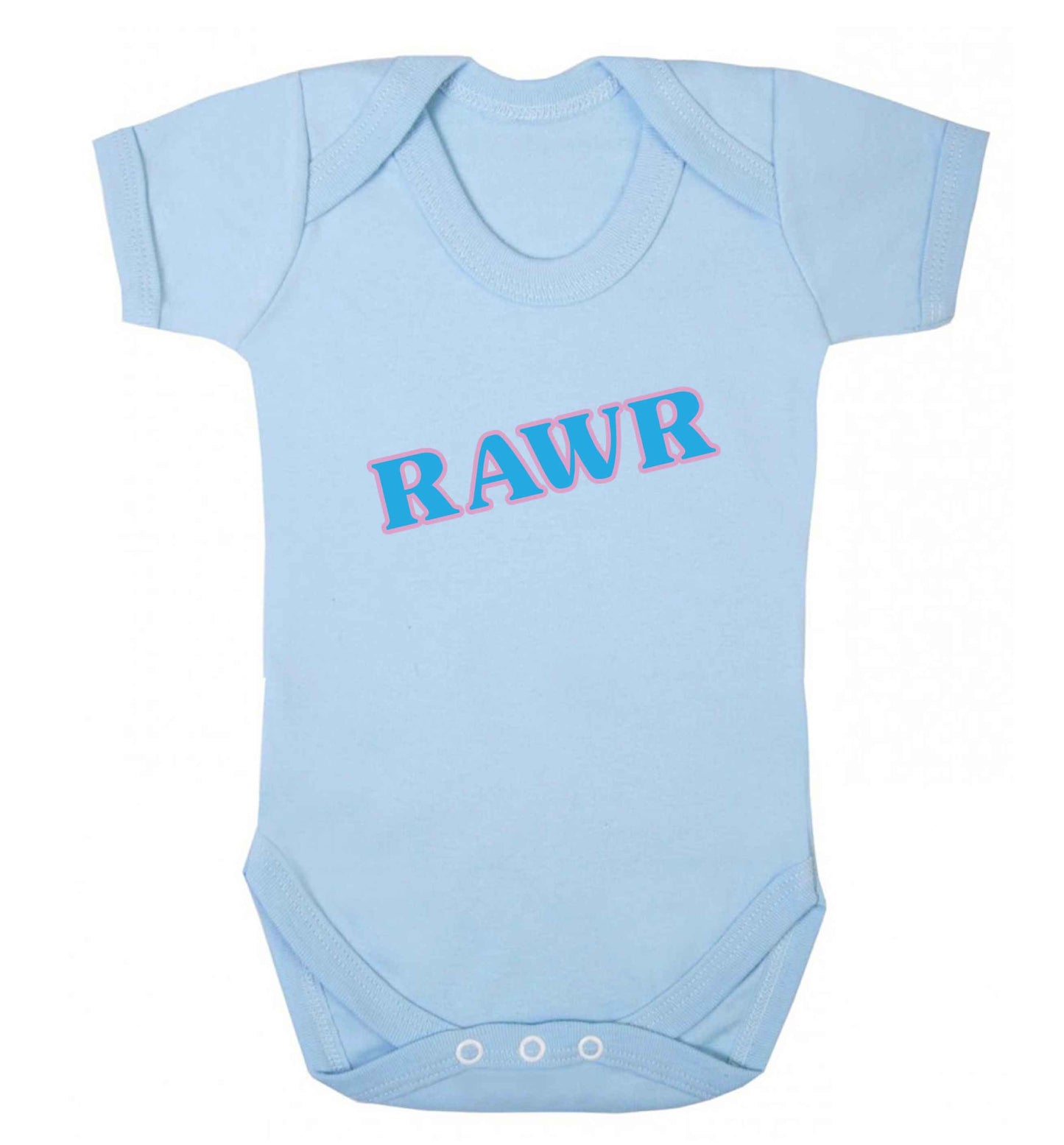 Rawr baby vest pale blue 18-24 months