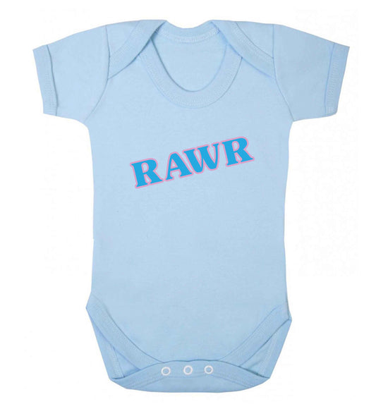 Rawr baby vest pale blue 18-24 months