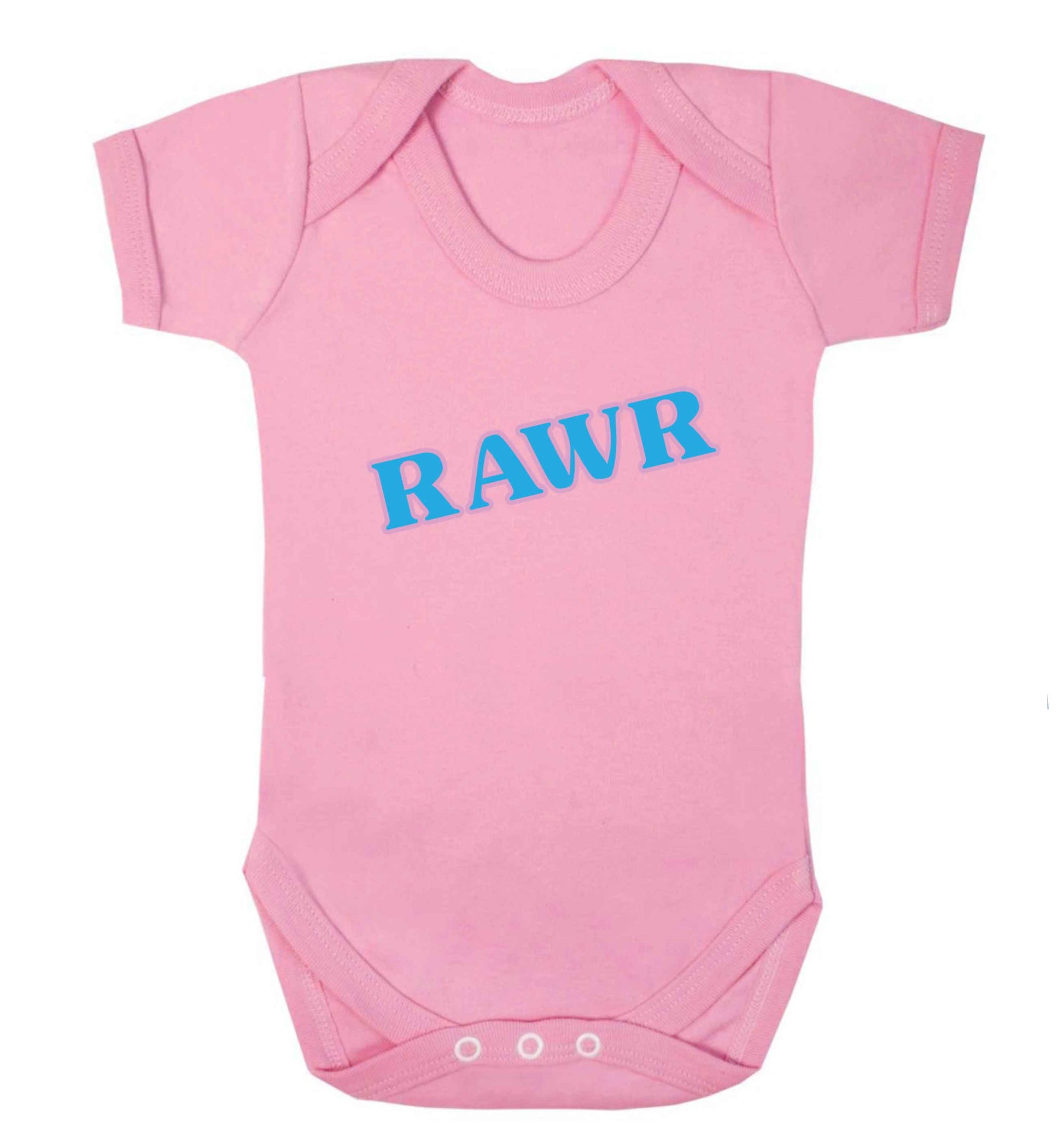 Rawr baby vest pale pink 18-24 months