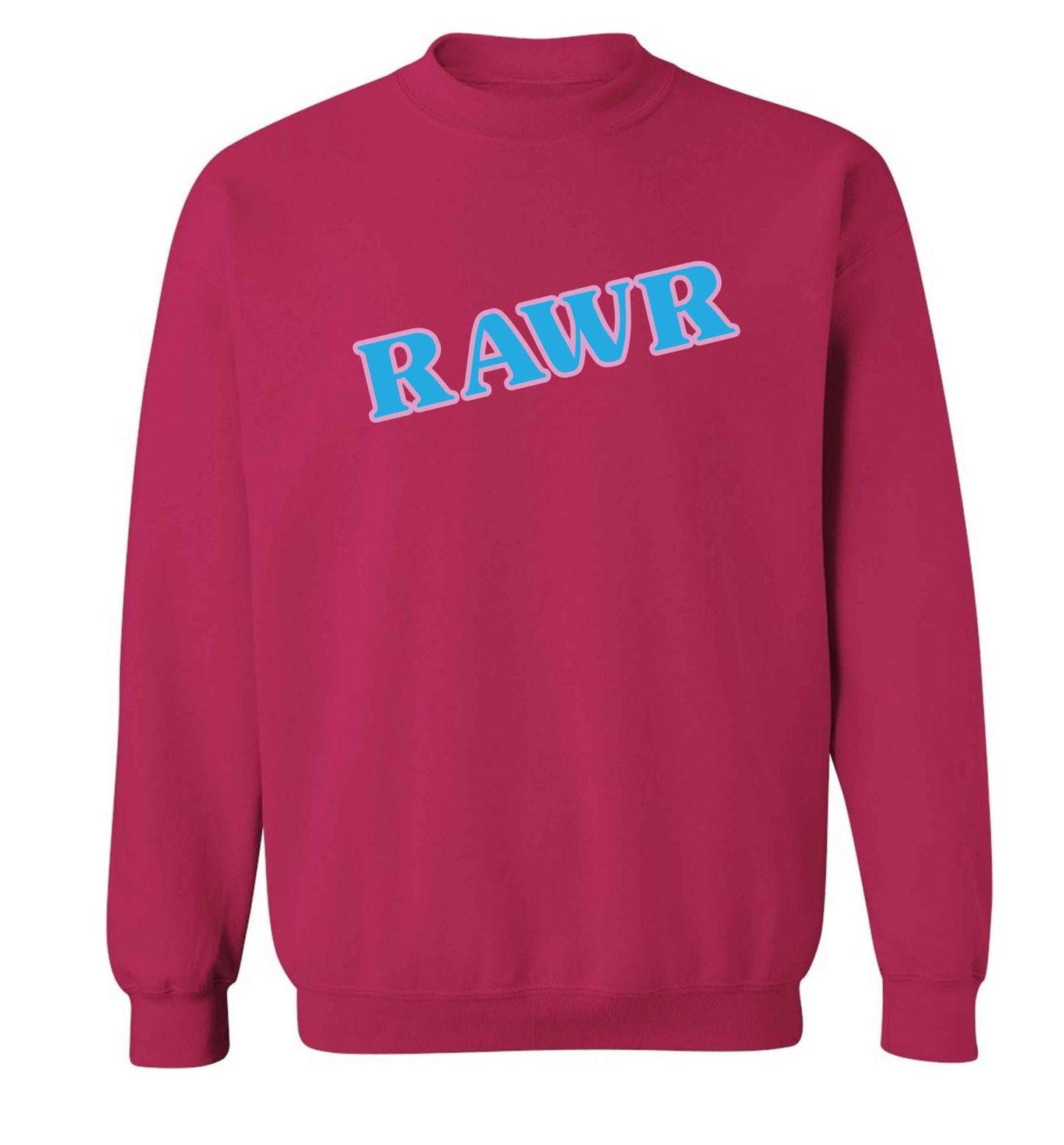 Rawr adult's unisex pink sweater 2XL