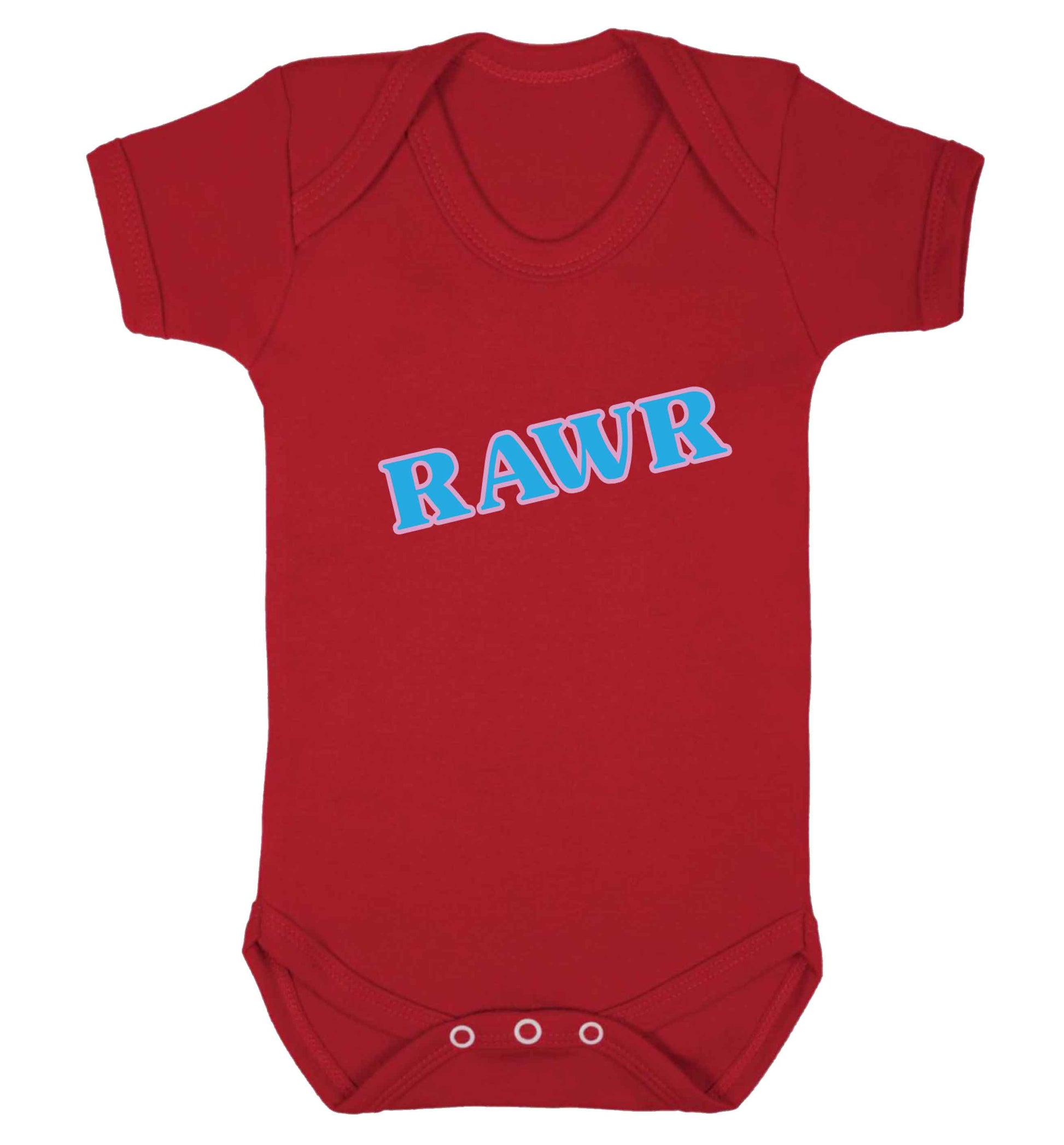Rawr baby vest red 18-24 months