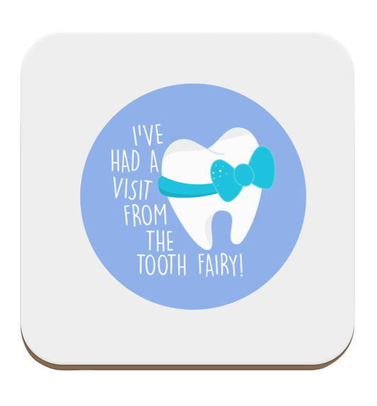 Visit From Tooth Fairy set of four coasters