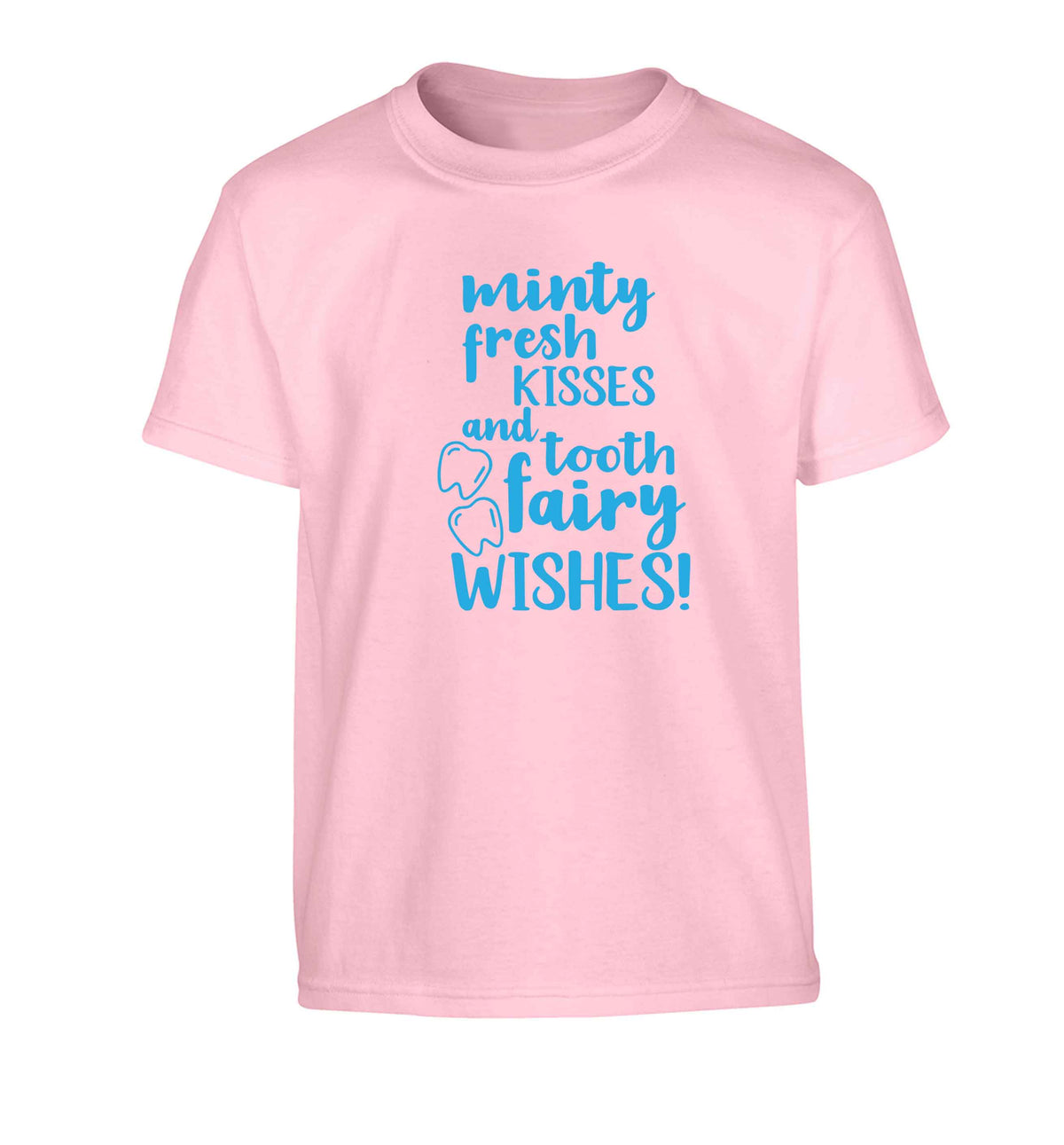 Minty Kisses Tooth Fairy Children's light pink Tshirt 12-13 Years