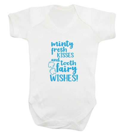 Minty Kisses Tooth Fairy baby vest white 18-24 months
