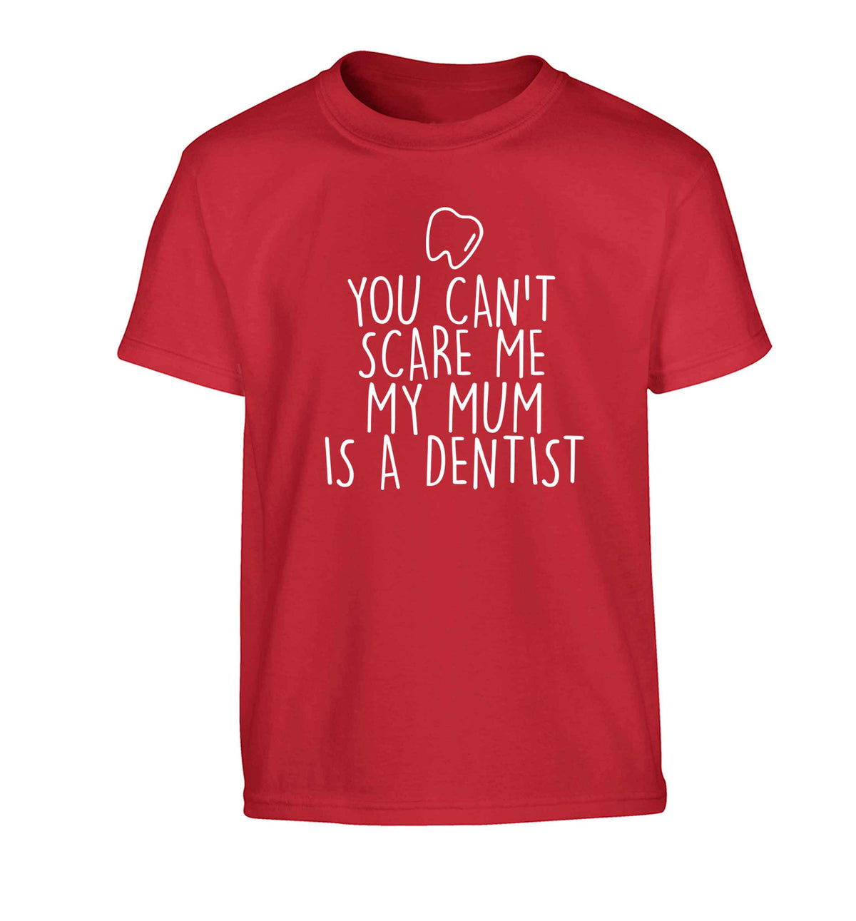 Minty Kisses Tooth Fairy (a) Children's red Tshirt 12-13 Years