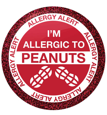 I'm allergic to peanuts small 25mm Pin badge