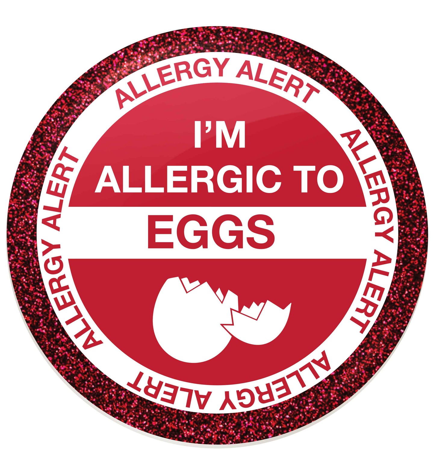 I'm allergic to eggs small 25mm Pin badge