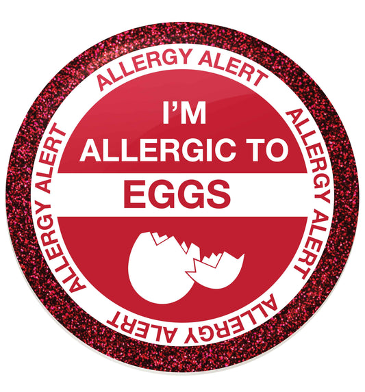 I'm allergic to eggs small 25mm Pin badge