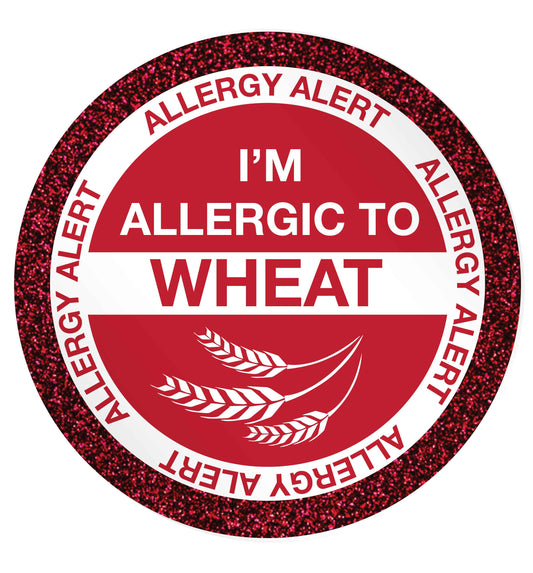 I'm allergic to wheat 24 @ 45mm matt circle stickers