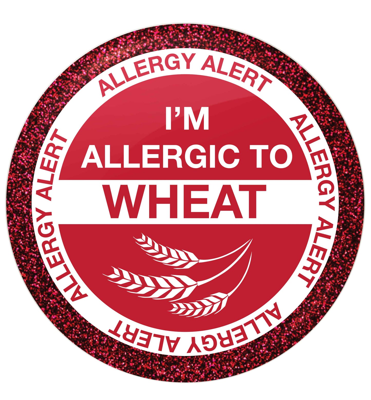 I'm allergic to wheat small 25mm Pin badge