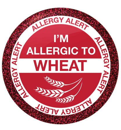 I'm allergic to wheat small 25mm Pin badge