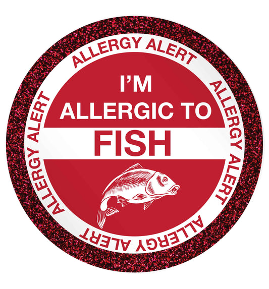 I'm allergic to fish 24 @ 45mm matt circle stickers