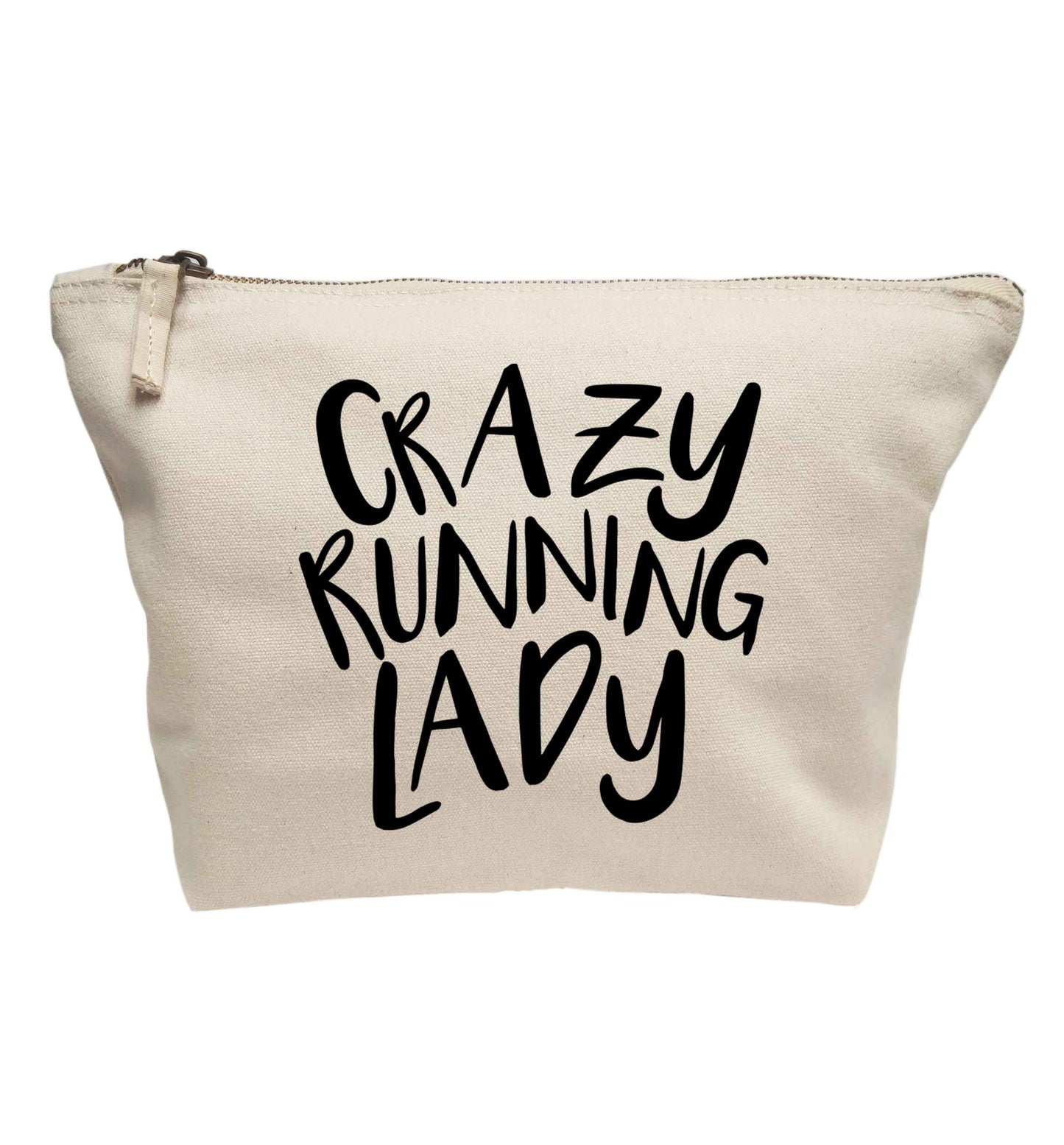Crazy running lady | Makeup / wash bag