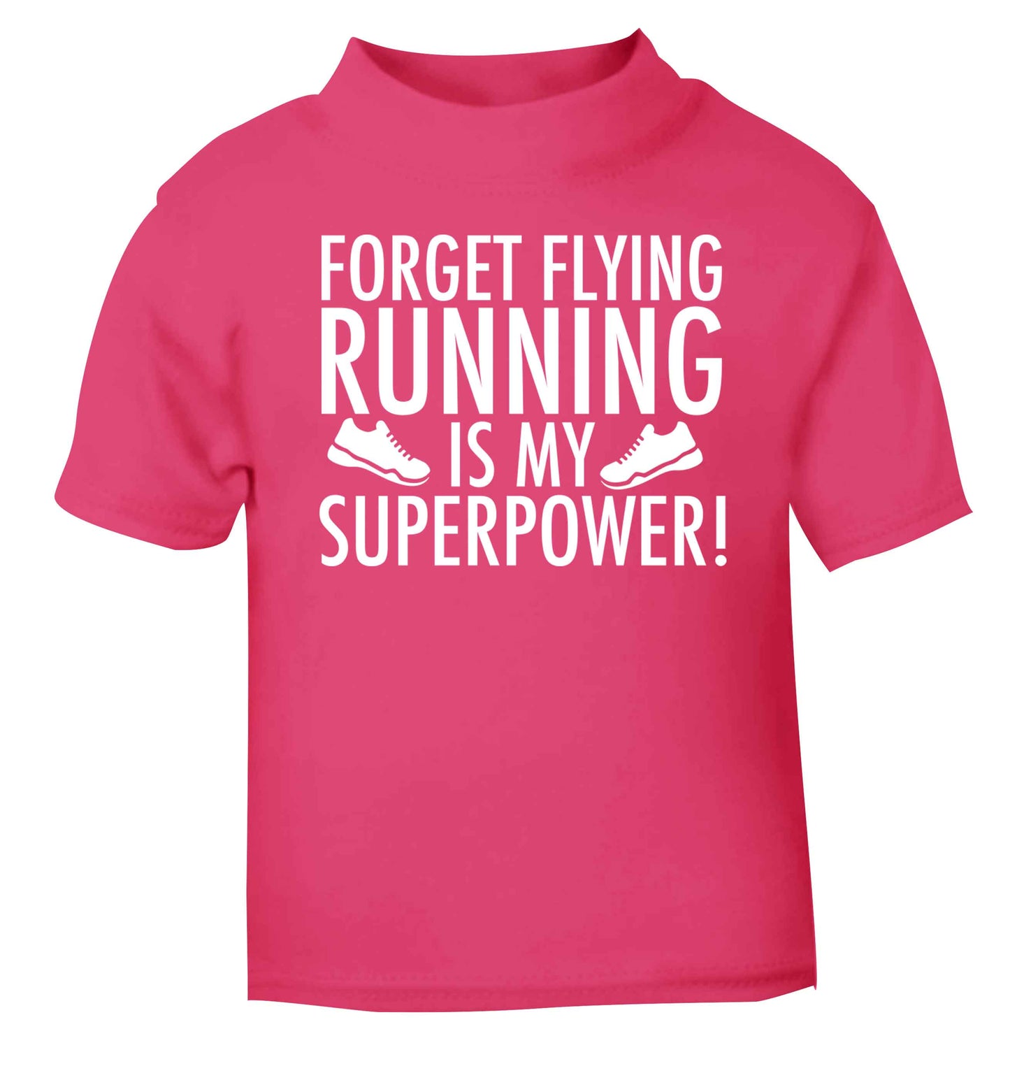 Crazy running dude pink baby toddler Tshirt 2 Years