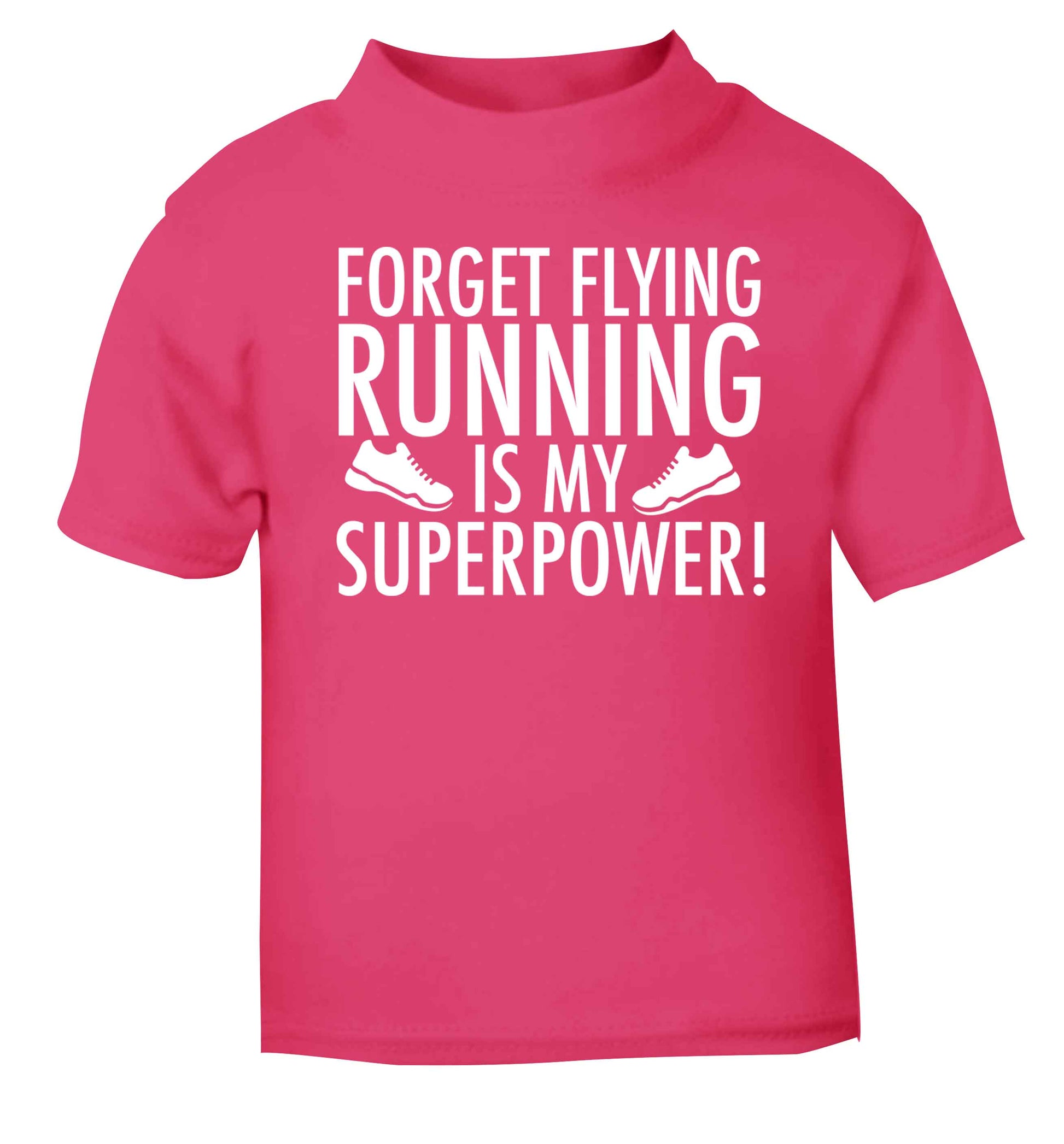 Crazy running dude pink baby toddler Tshirt 2 Years