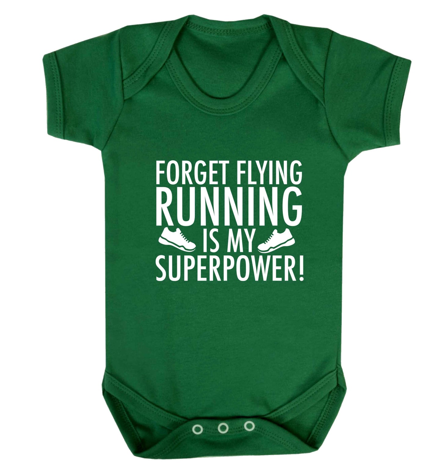 Forget flying running is my superpower baby vest green 18-24 months