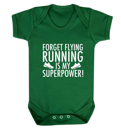 Forget flying running is my superpower baby vest green 18-24 months