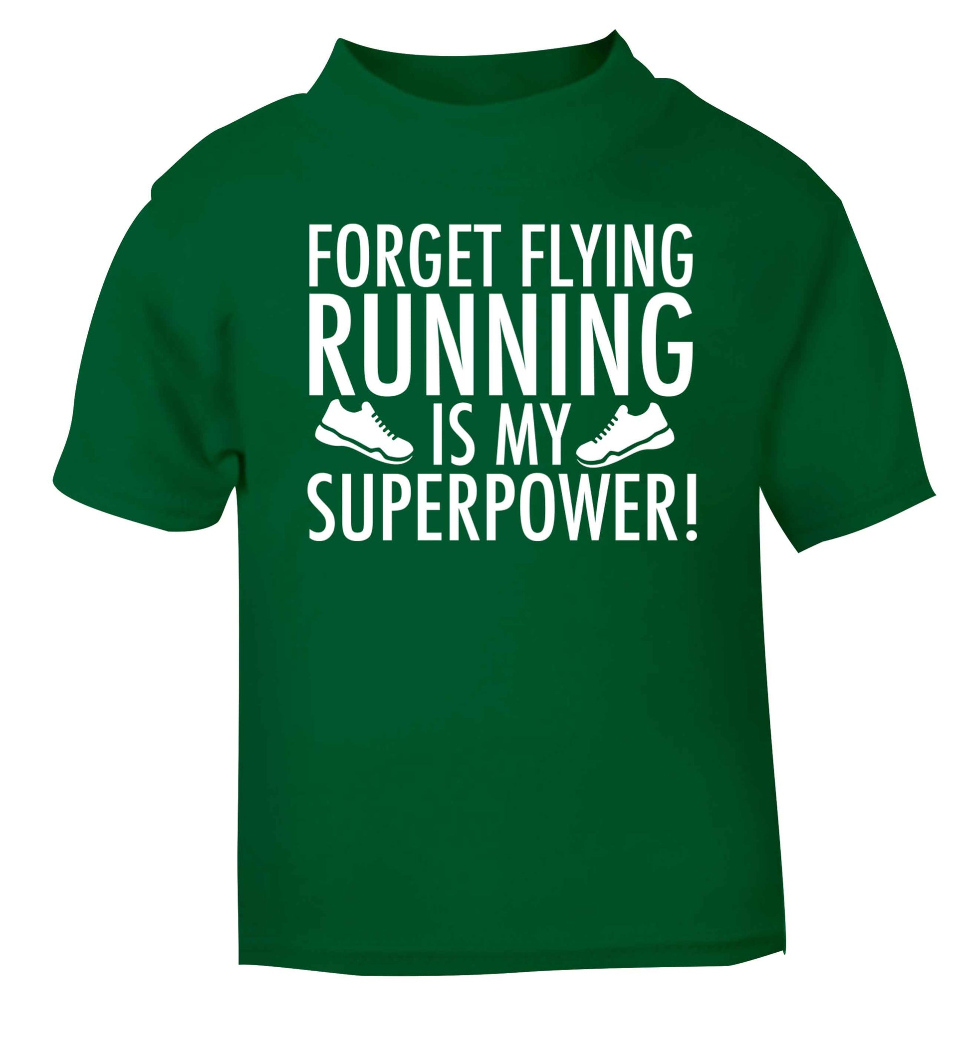 Crazy running dude green baby toddler Tshirt 2 Years