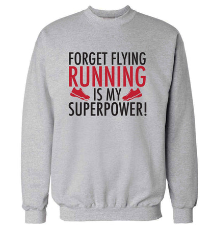 Crazy running dude adult's unisex grey sweater 2XL