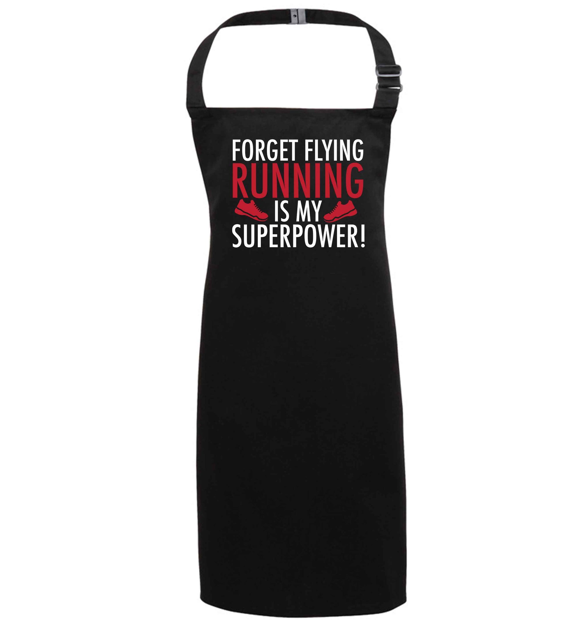 Crazy running dude black apron 7-10 years