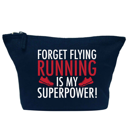 Crazy running dude navy makeup bag