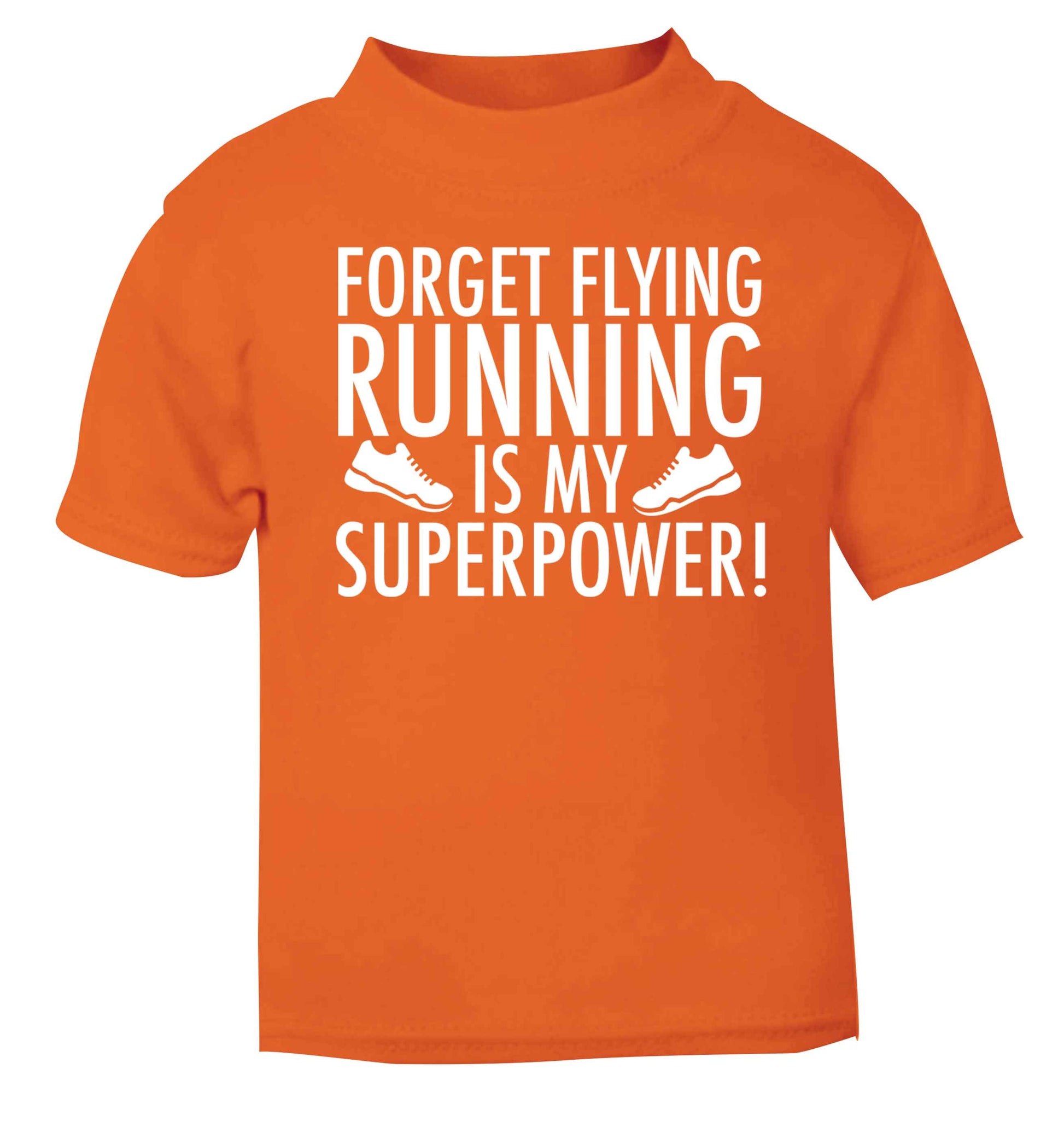 Crazy running dude orange baby toddler Tshirt 2 Years