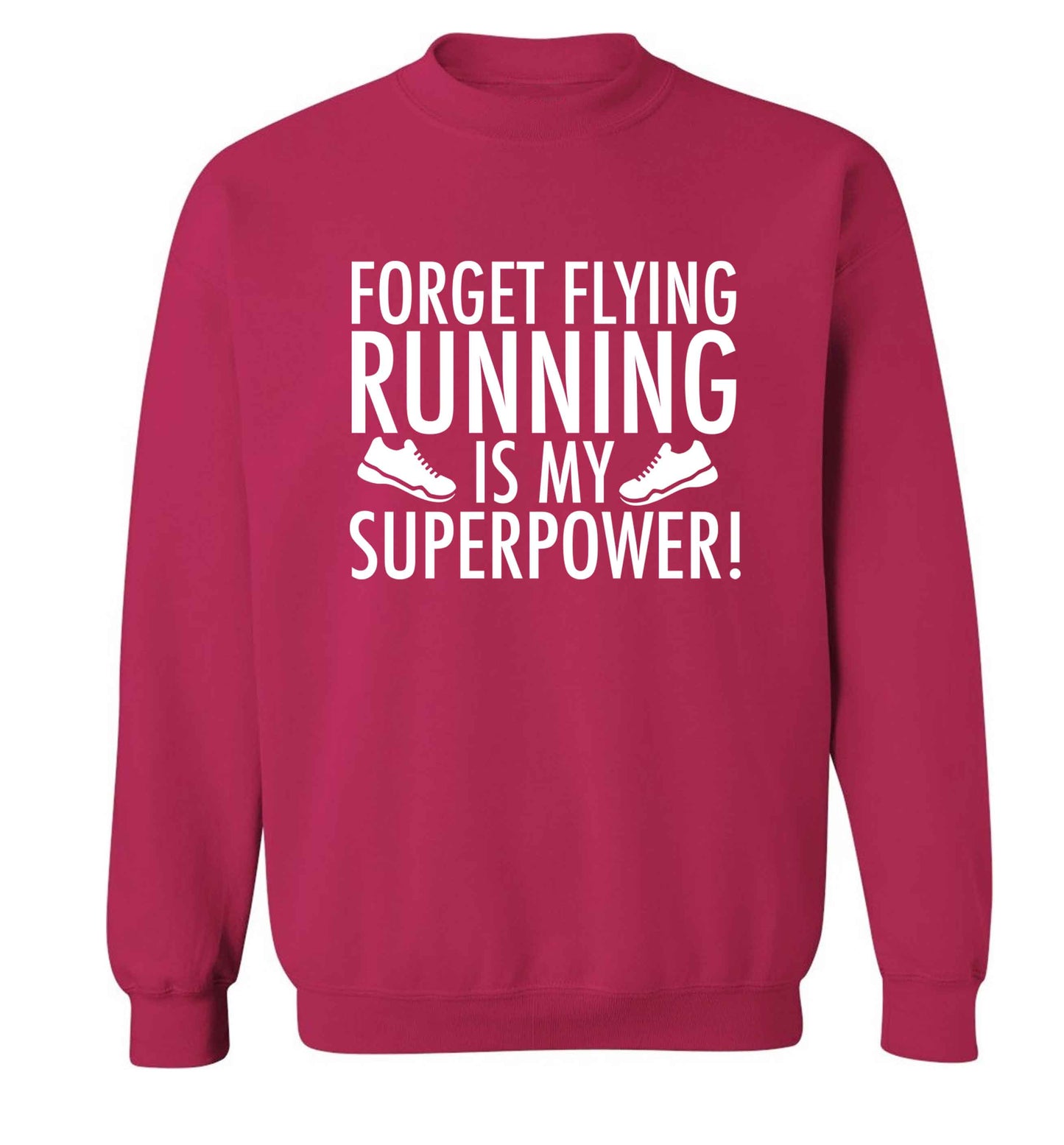 Crazy running dude adult's unisex pink sweater 2XL