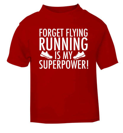 Crazy running dude red baby toddler Tshirt 2 Years