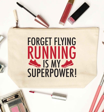 Crazy running dude natural makeup bag