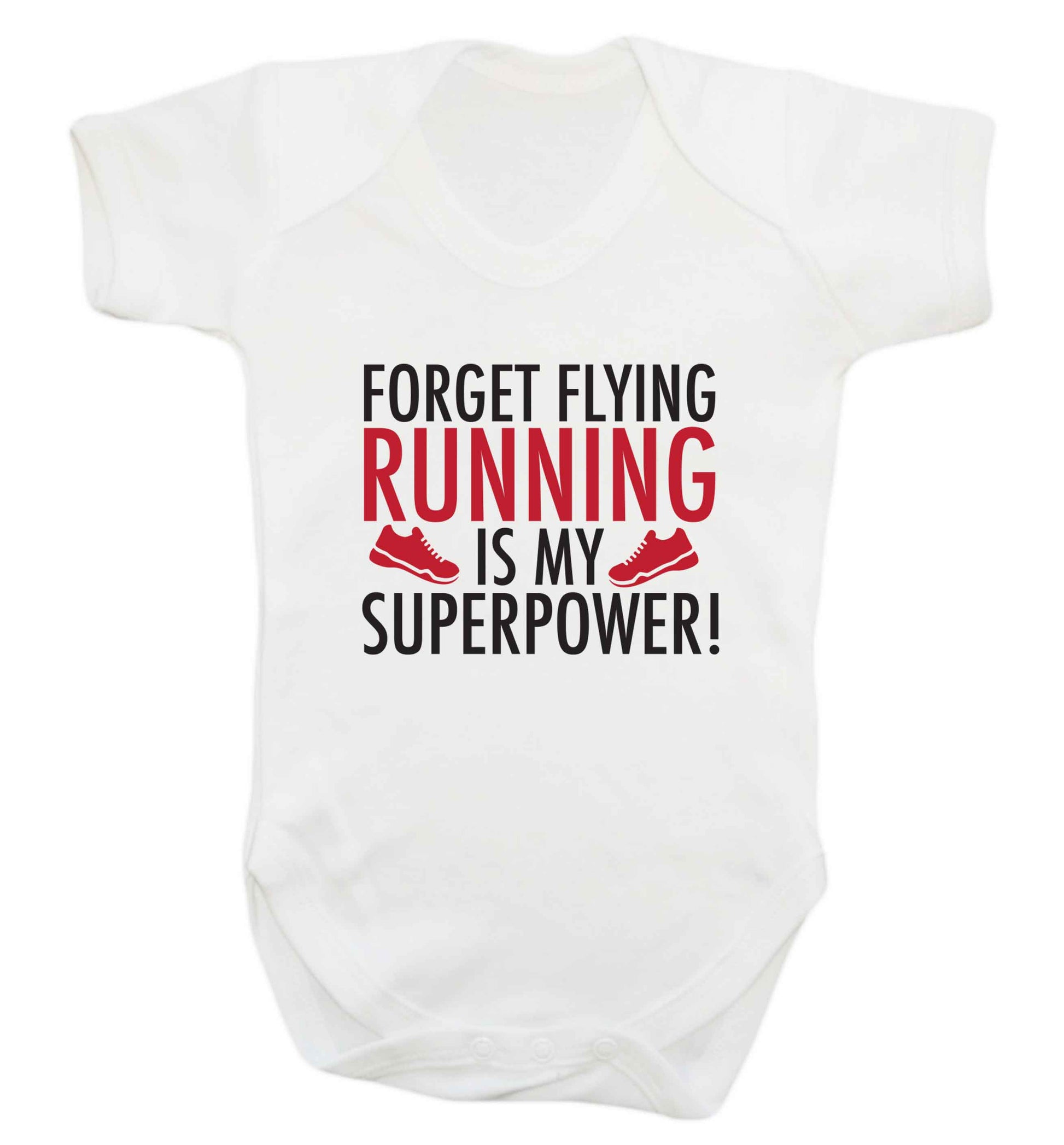 Forget flying running is my superpower baby vest white 18-24 months