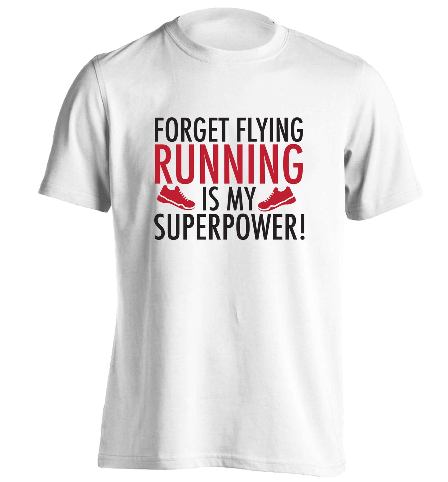 Crazy running dude adults unisex white Tshirt 2XL