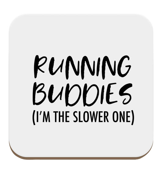 Running buddies (I'm the slower one) set of four coasters