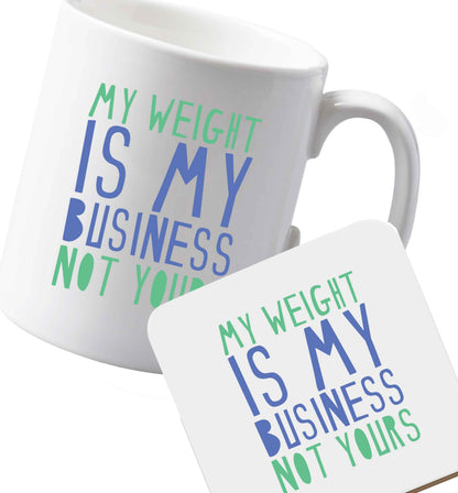 10 oz Ceramic mug and coaster Favourite Type Pan Pancake both sides