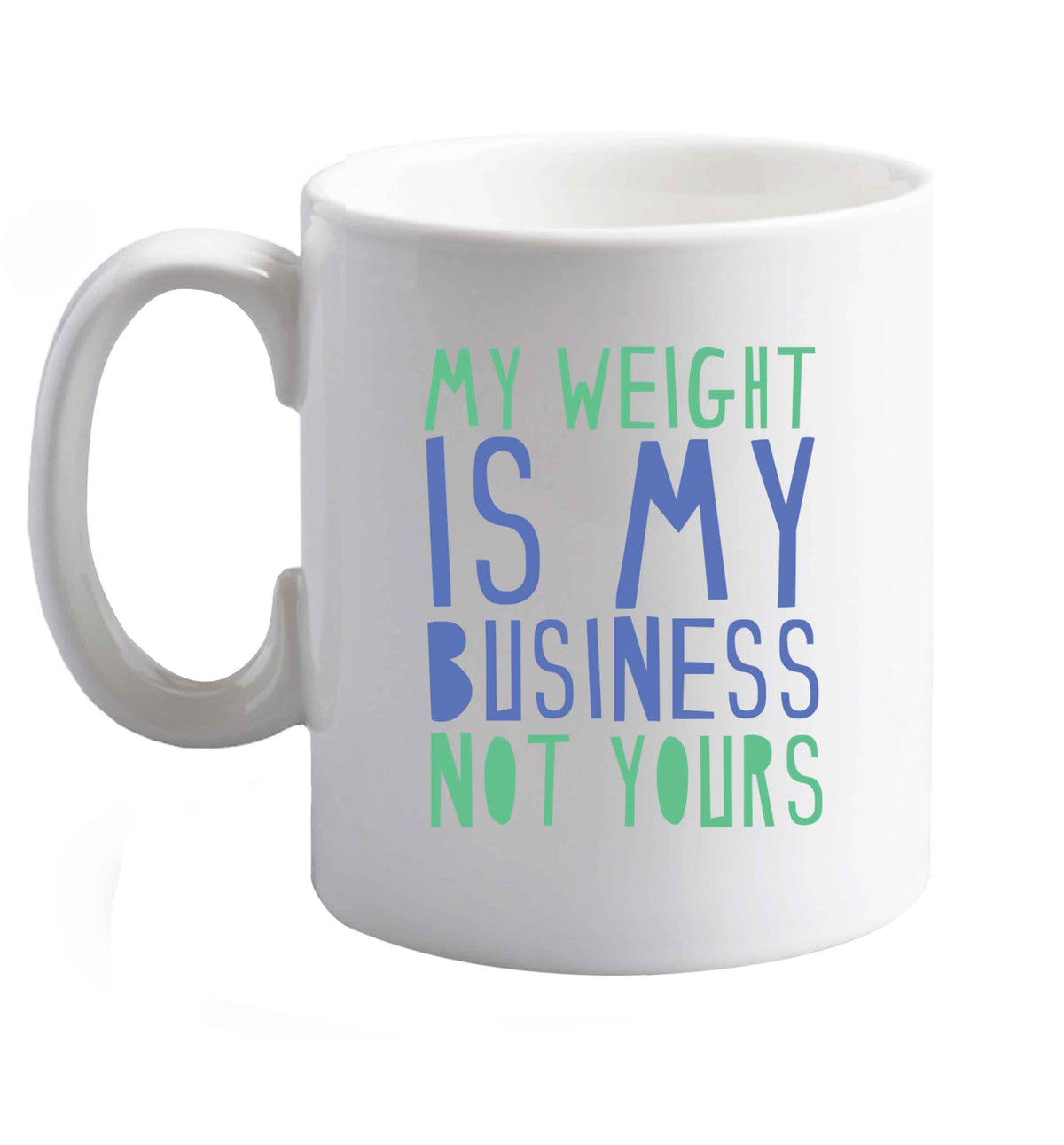 10 oz Favourite Type Pan Pancake ceramic mug right handed