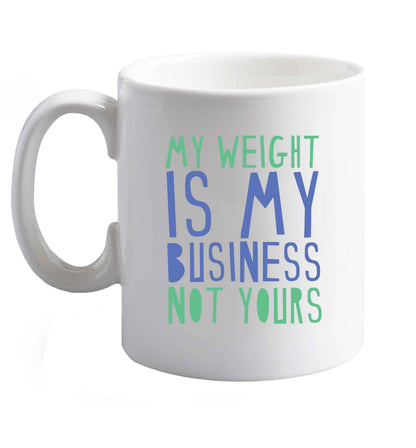 10 oz Favourite Type Pan Pancake ceramic mug right handed