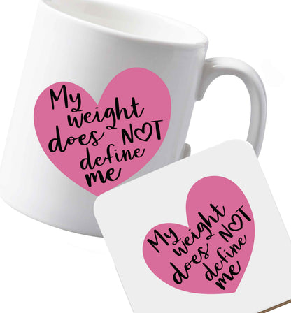 10 oz Ceramic mug and coaster Favourite Type Pan Pancake both sides
