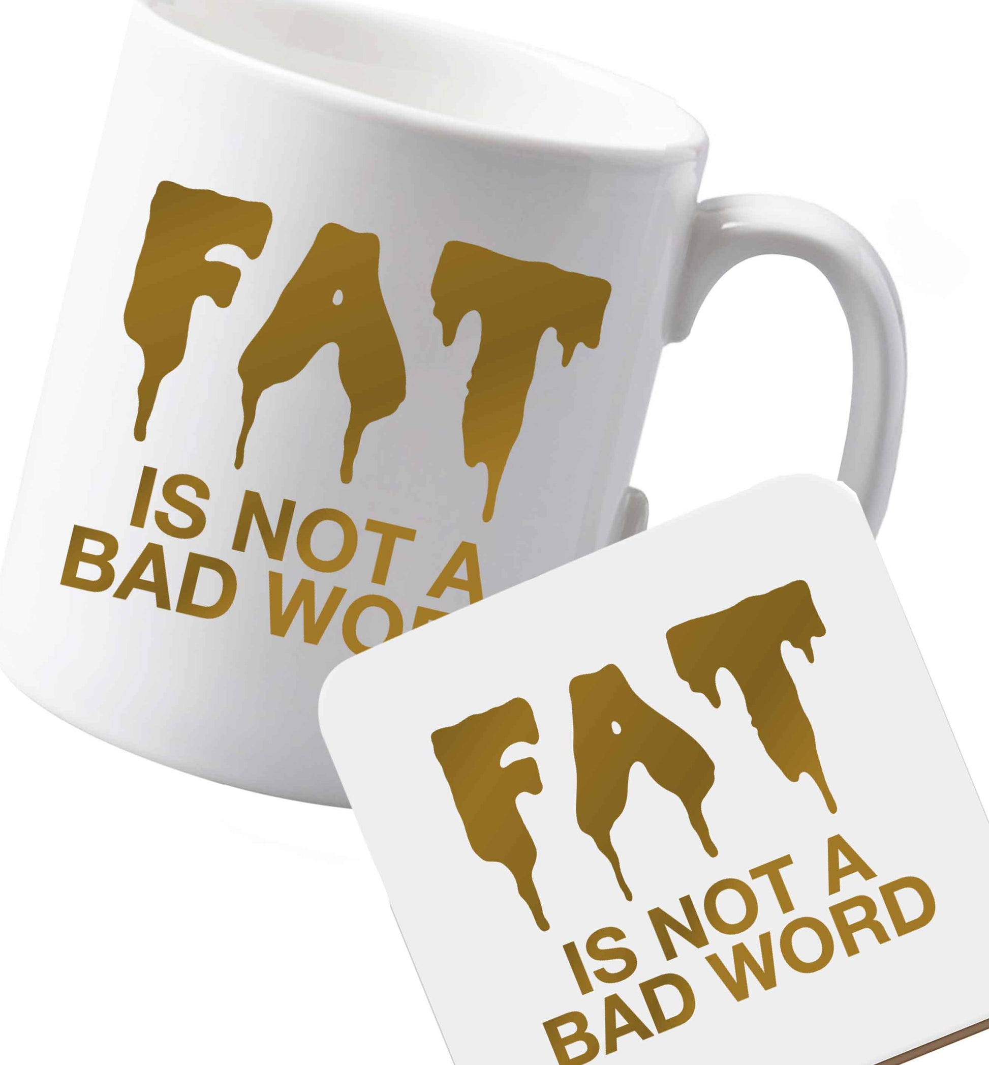 10 oz Ceramic mug and coaster Favourite Type Pan Pancake both sides