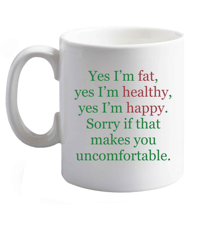 10 oz Favourite Type Pan Pancake ceramic mug right handed