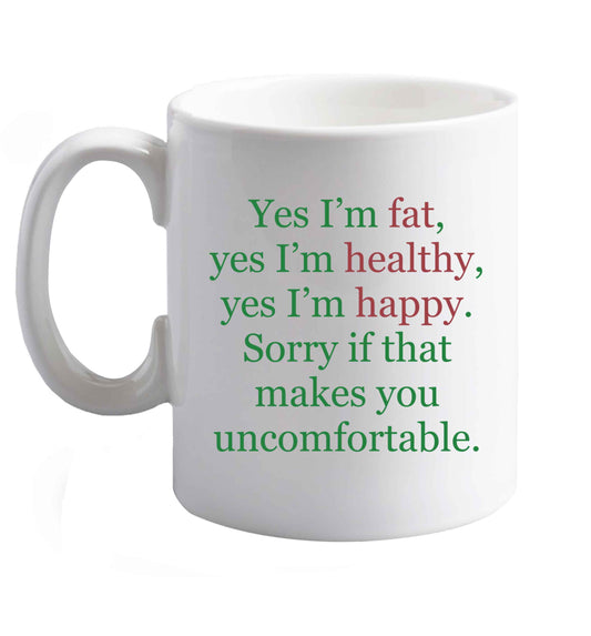 10 oz Favourite Type Pan Pancake ceramic mug right handed