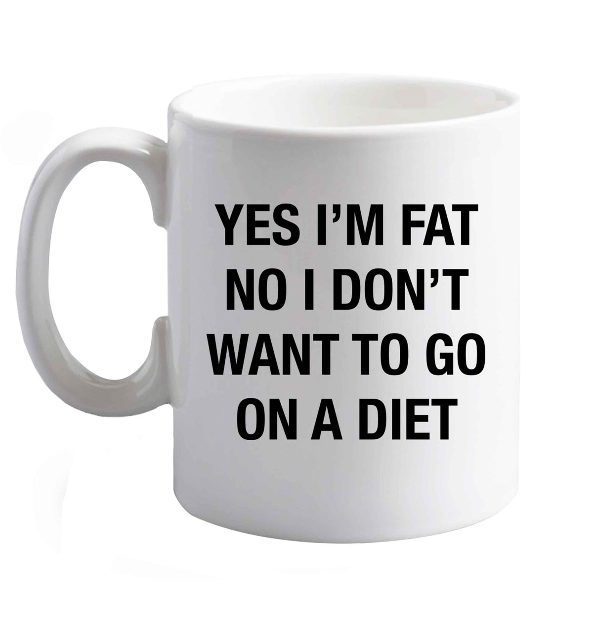 10 oz Favourite Type Pan Pancake ceramic mug right handed